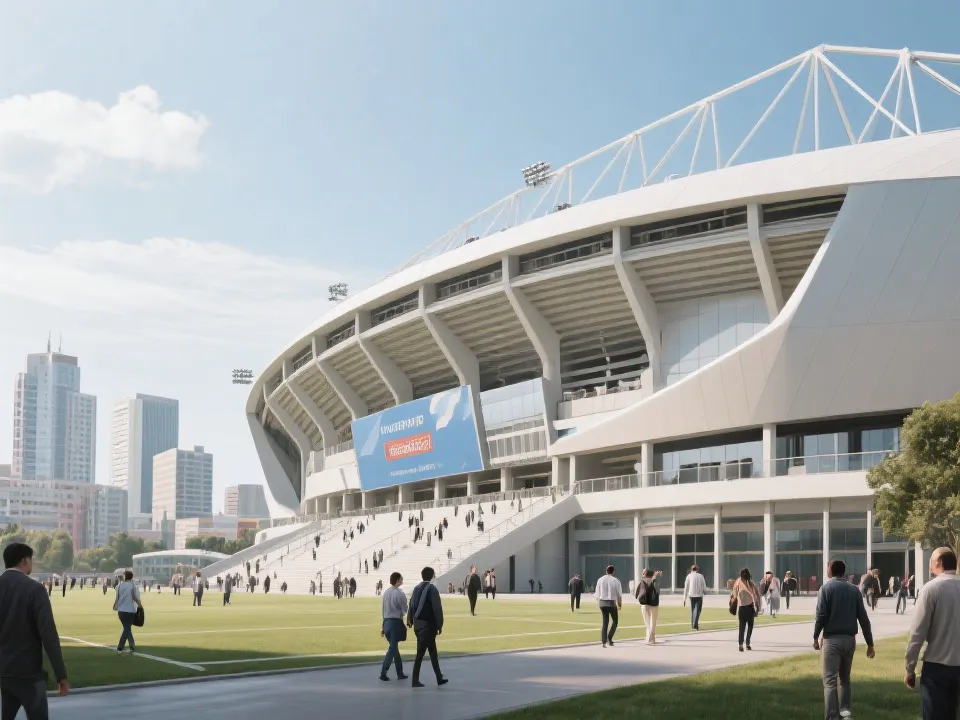 2026 世界杯主办城市与现代化球场示意图